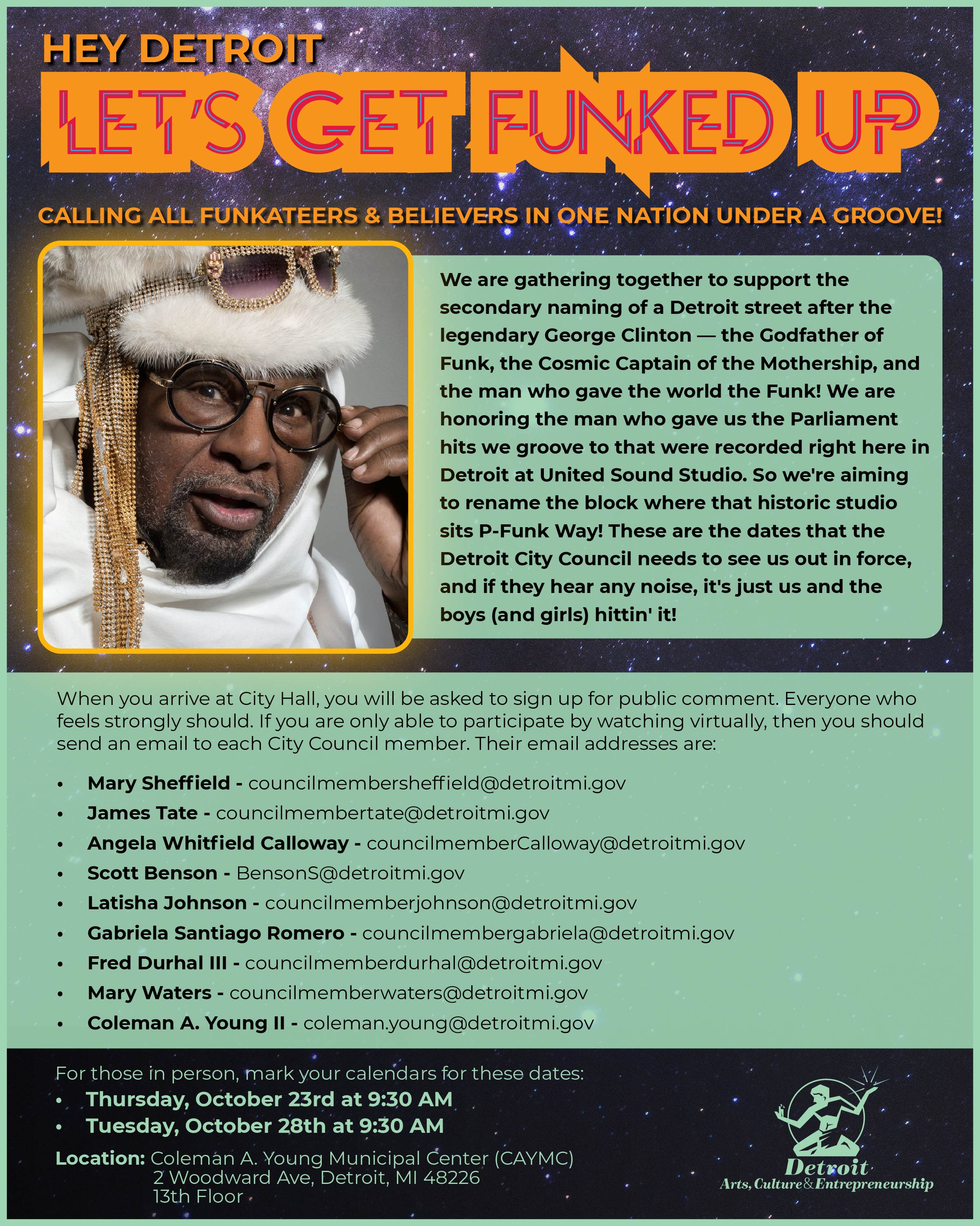 George Clinton Flyer